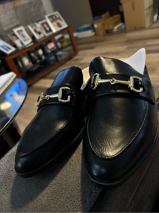 Shoes - Women’s Leather Bit Loafers with Gold Hardware